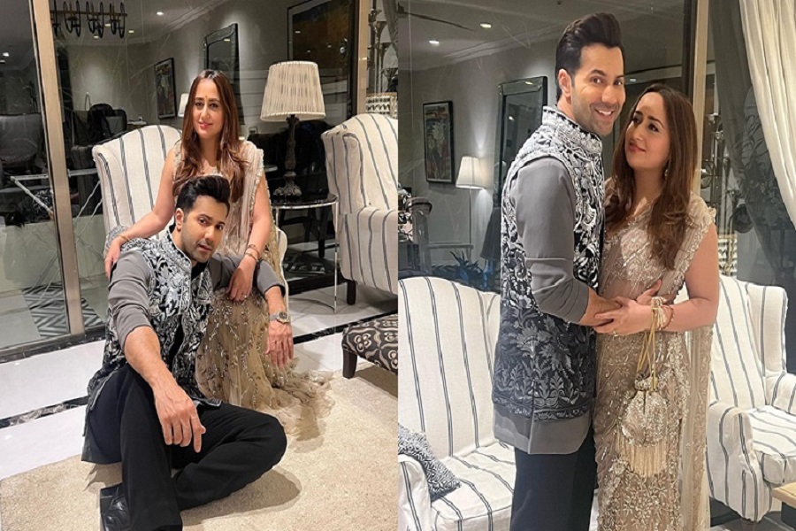 Varun Dhawan shares “grown up” pics with Natasha from Manish Malhotra's Diwali party