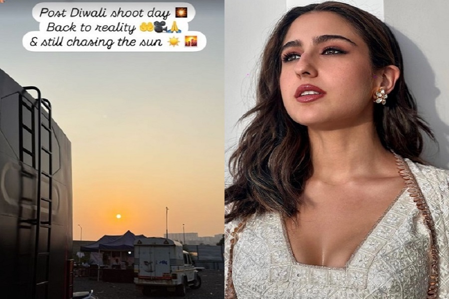 Sara Ali Khan is ‘back to reality’ with ‘post Diwali shoot day’