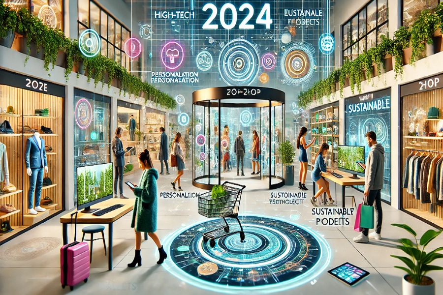 Shopping in 2024: A Fusion of Tech, Sustainability, and Personalization