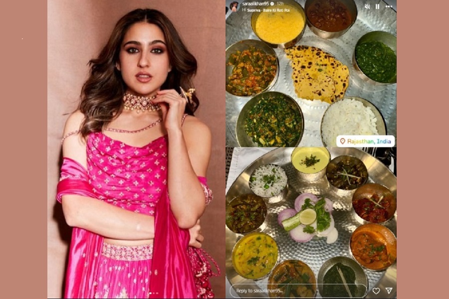 Sara Ali Khan chomps on drool-worthy Rajasthani thali