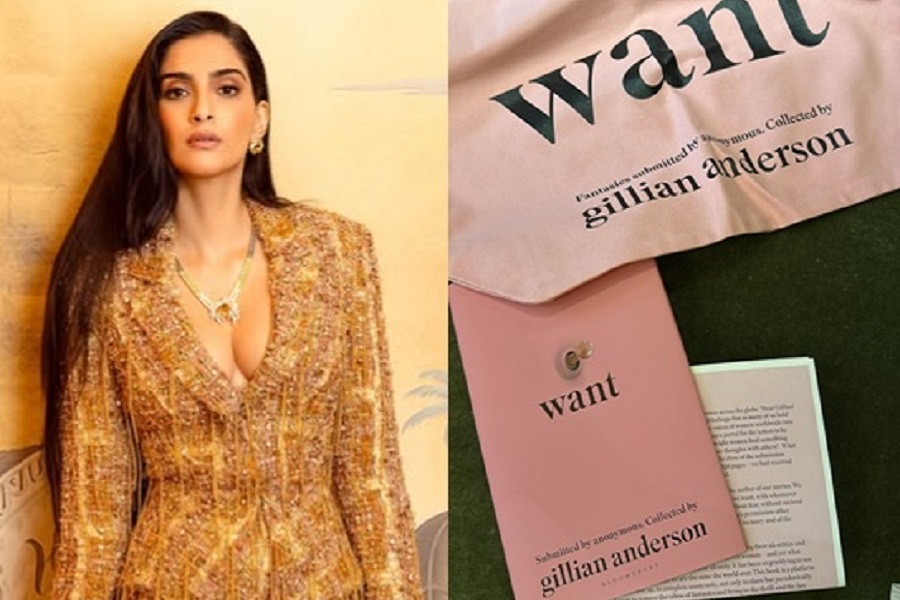 Sonam gets a book by Gillian Anderson: This will be an incredible read