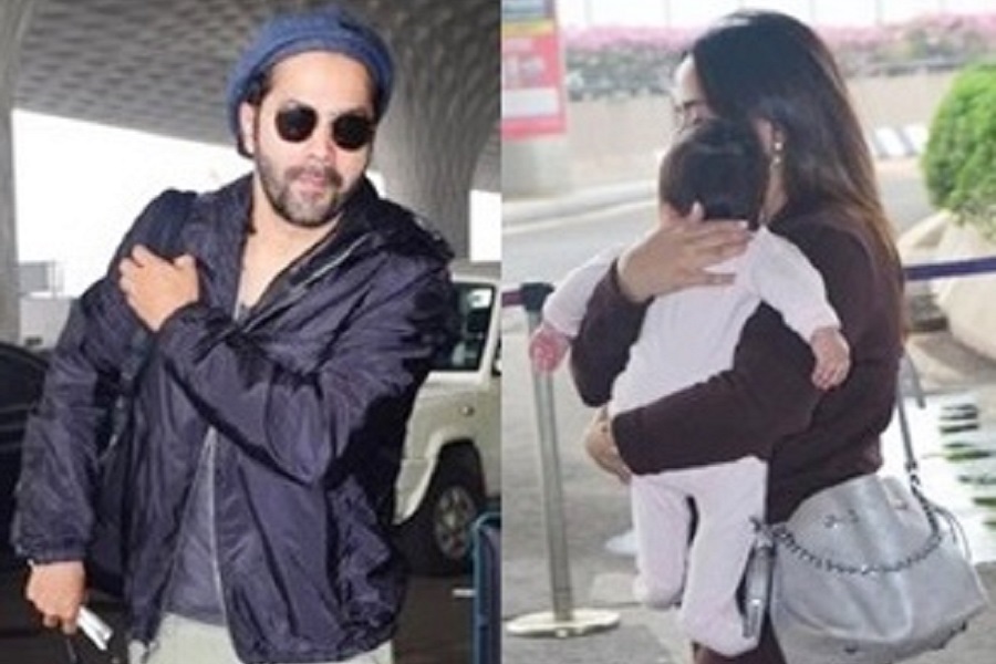 Varun Dhawan jets off with wife Natasha, daughter to ring in New Year