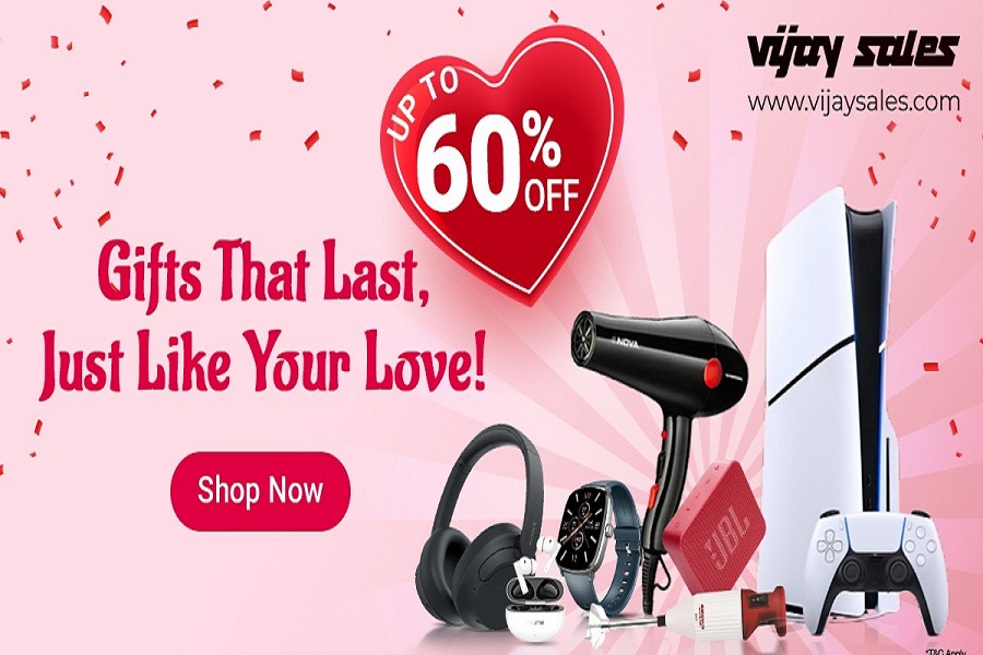 Celebrate Love with Vijay Sales! Get Unbeatable Deals this Valentine’s Day at Stores and Online at www.vijaysales.com!