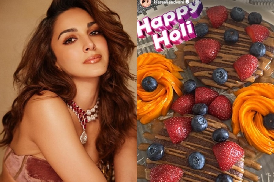 Kiara Advani begins her Holi morning on a sweet note