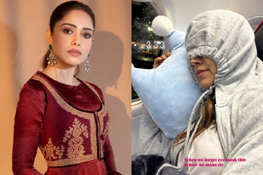 Nushrratt shares hilarious hack after ‘forgetting’ her eye mask