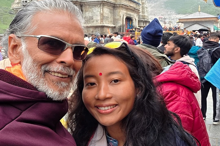 Milind Soman enjoys the beautiful journey to Kedarnath with wife Ankita Konwar