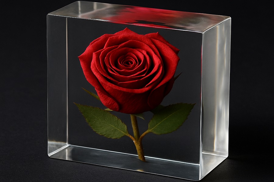Timeless Beauty: Preserving a Rose in Resin
