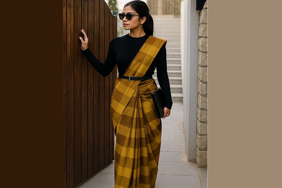 Confident Elegance by the Gate: Where Poise Meets Presence