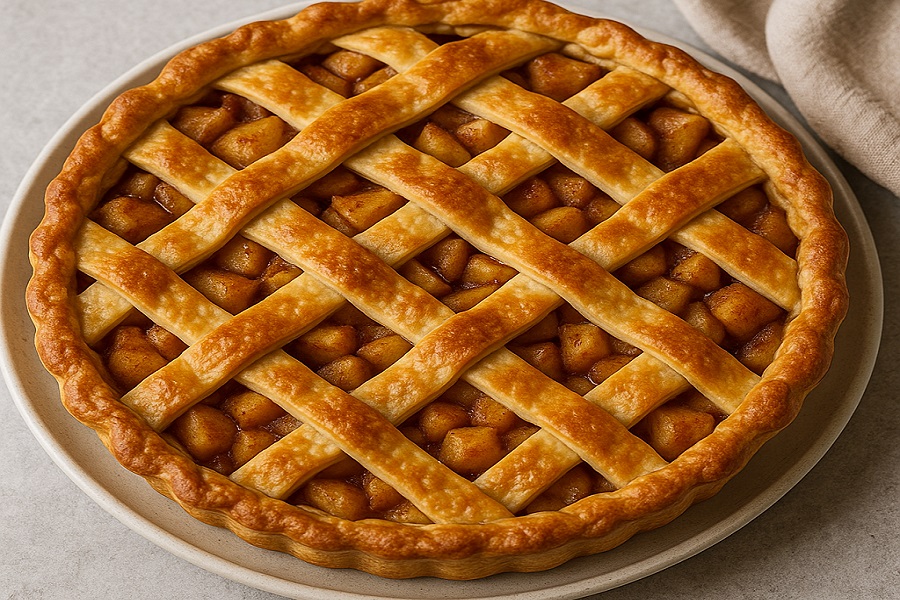 Golden Apple Lattice Pie Recipe