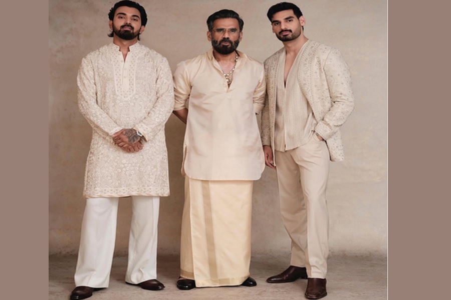 'Sasur-Damad' duo Suniel Shetty and KL Rahul bond over their mutual love for cycling