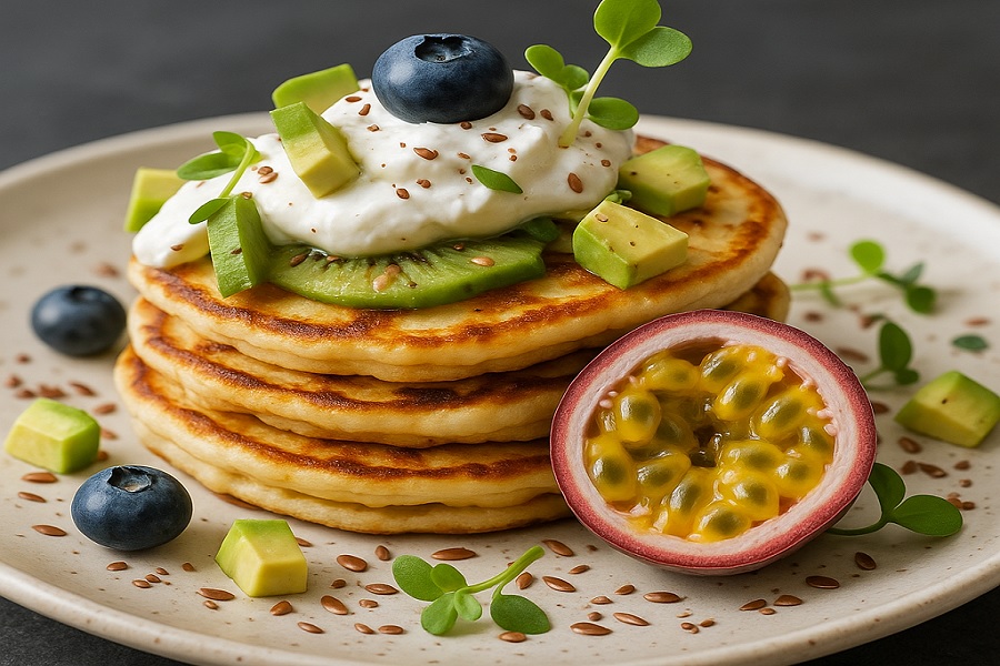 Gourmet Pancakes with Fresh Toppings: A Delectable Delight
