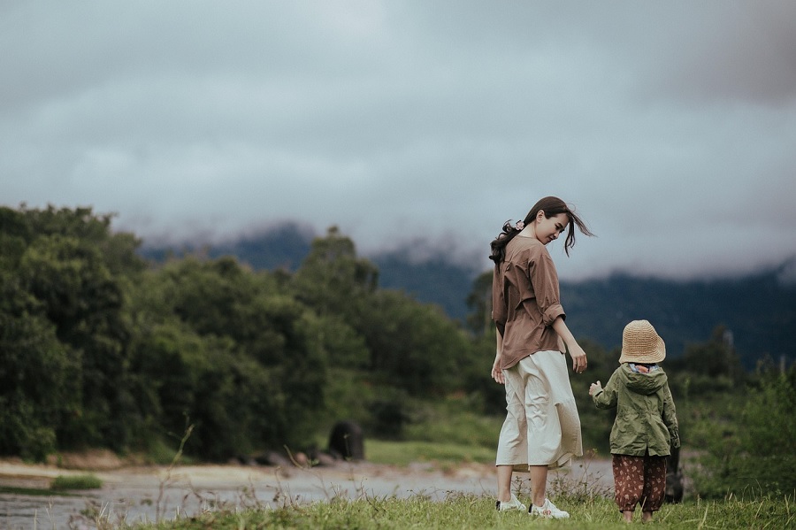 Walking Through Nature, Hand in Hand: A Mother's Silent Strength
