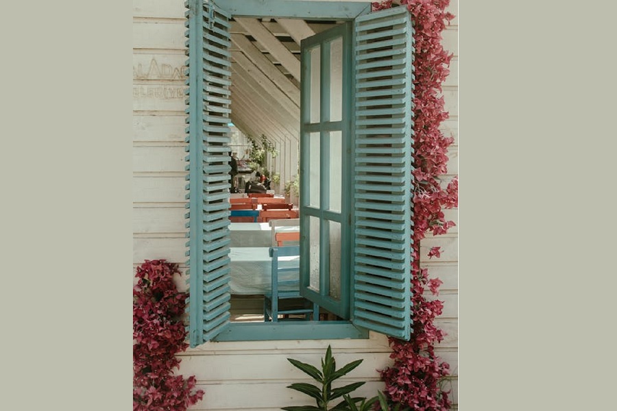 Rustic Charm Through a Window: A Peek into Pastel Perfection