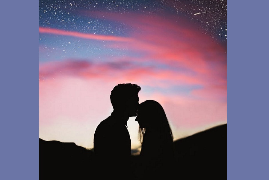 Whispers Beneath the Stars: A Silhouette of Love