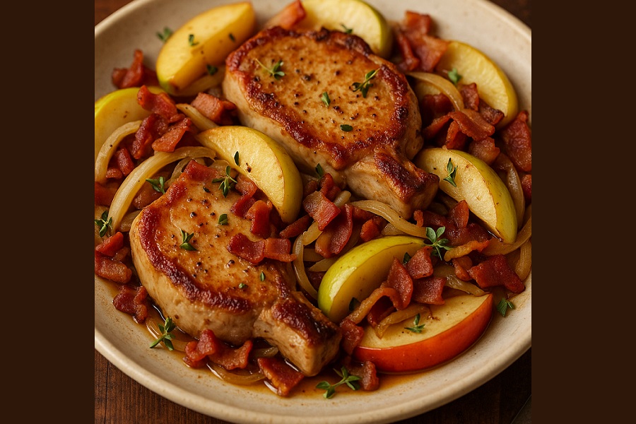 Pork Chops with Apples and Bacon: A Comforting Culinary Classic
