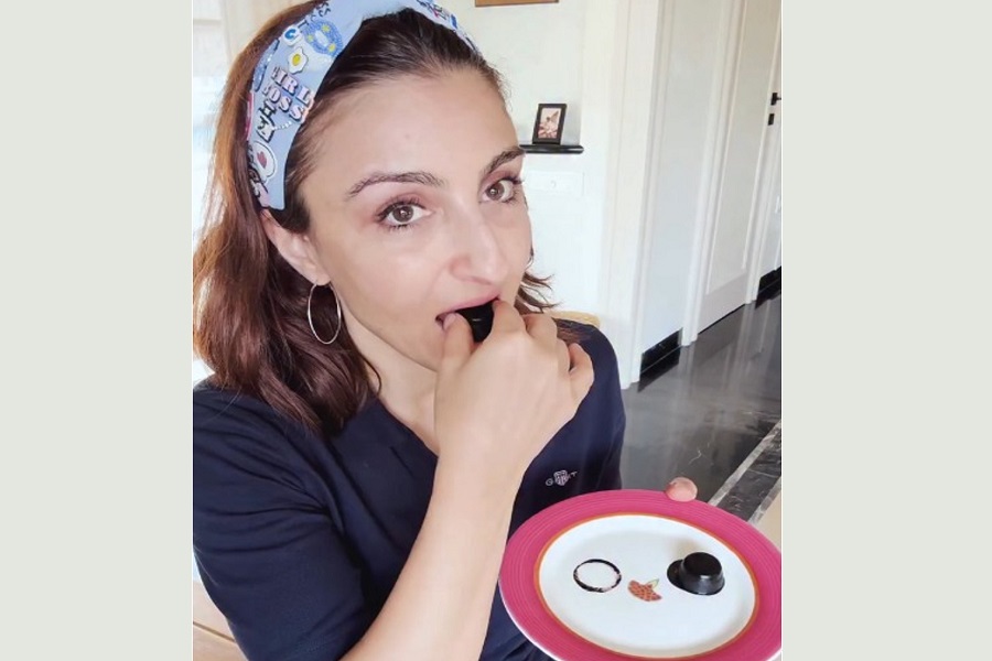 Soha steps into the kitchen for second time in 2025 to make homemade chocolates