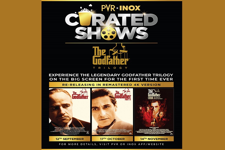 The Godfather Trilogy Returns to the Big Screen in a stunning 4k restoration at PVR INOX Cinemas Across India