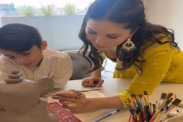 Sunny Leone talks about celebrating Ganeshotsav with kids: Truly priceless