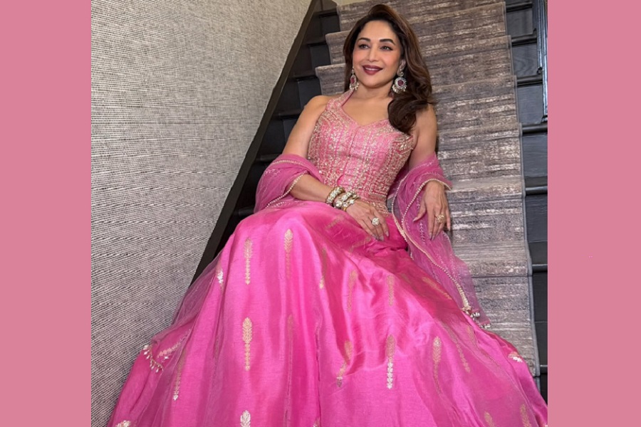 Madhuri Dixit looks ethereal in an all-pink lehenga