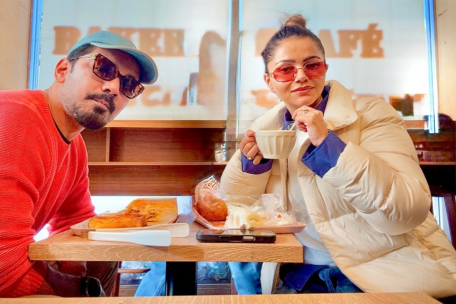 Rubina Dilaik, Abhinav Shukla surprised to find 'hot black coffee' on a roadside vending machine in Japan