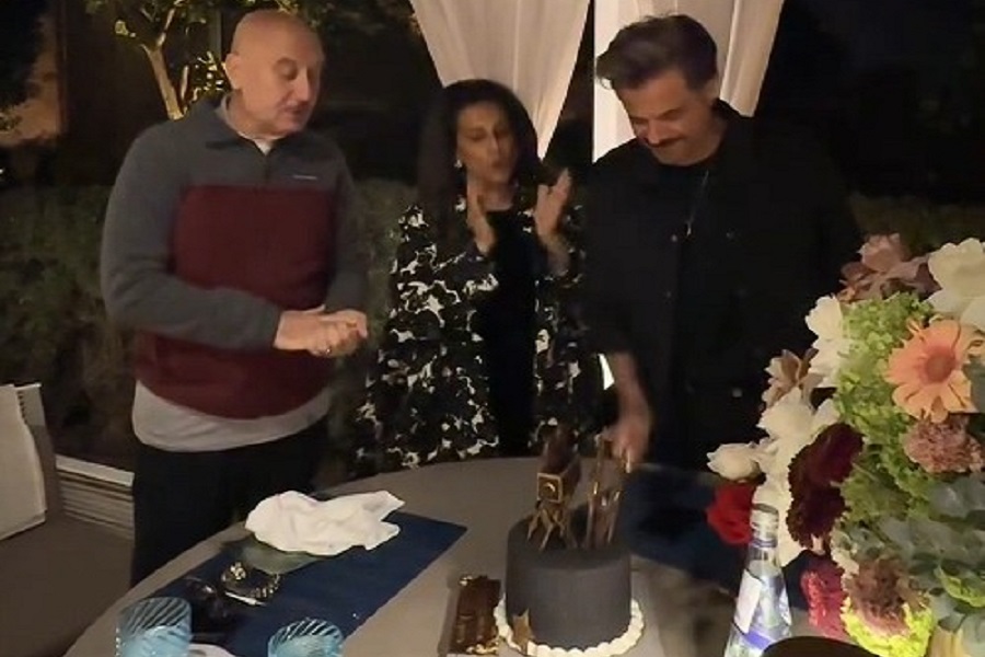 Anupam Kher gives a glimpse into Anil Kapoor’s ‘quiet’ birthday celebration