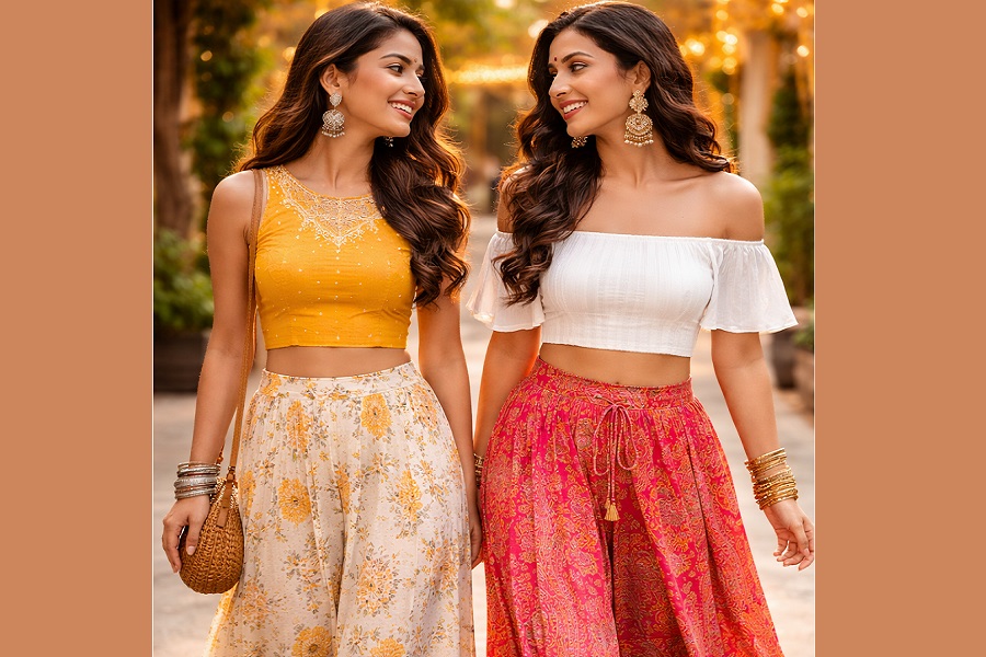 Crop Top and Palazzo: The Perfect Blend of Comfort and Chic Style