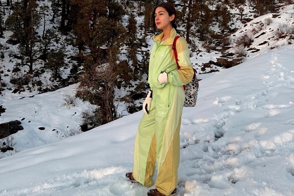 Sara Ali Khan provides a glimpse into her time in the mountains