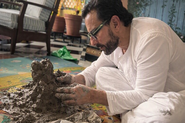 Kareena Kapoor shares glimpse of Saif Ali Khan making Ganpati idol at home on Ganesh Chaturthi