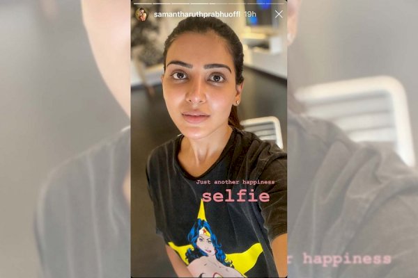 Samantha Akkineni posts 'just another happiness' selfie