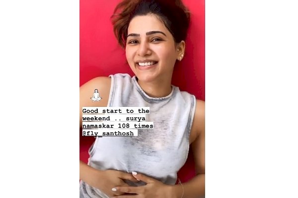 Samantha Akkineni's weekend therapy: 108 Surya Namaskars