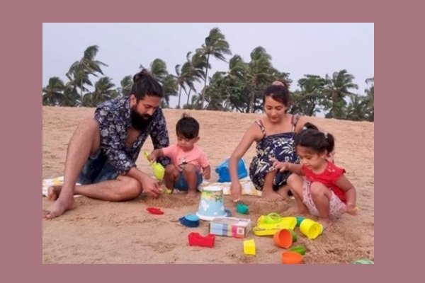 Rocking star Yash takes a break with family