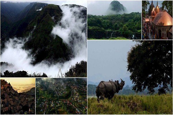 A scenic landscape of India's North-east