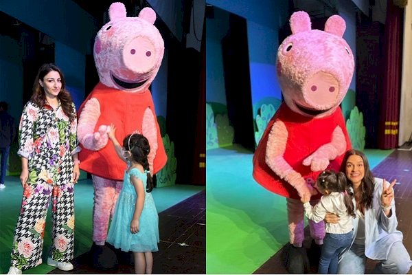 Bollywood mums join their kids to groove along with the 'Peppa Pig' family