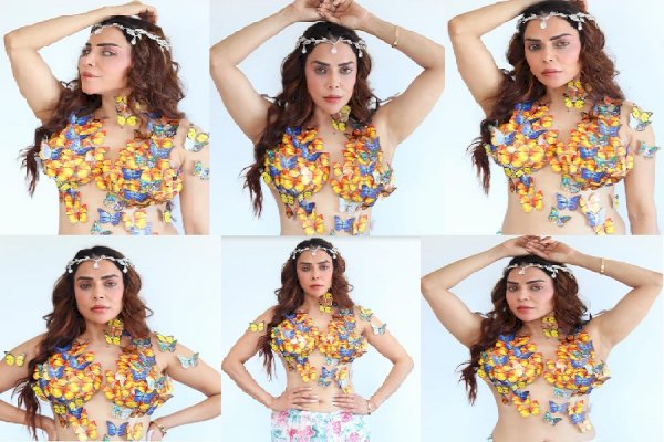 Nikita Rawal's Viral Photos in Stunning Butterfly Top