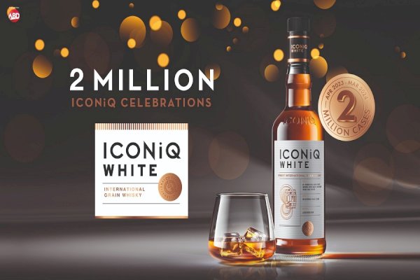 ICONIQ White Whisky from Allied Blenders and Distillers reaches 2 million cases sold in first year of launch.