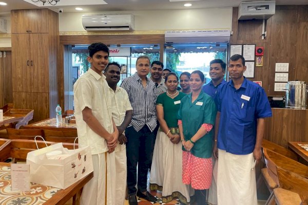 Business tycoon Anil Ambani Savor Authentic South Indian Cuisine at Kamats Legacy