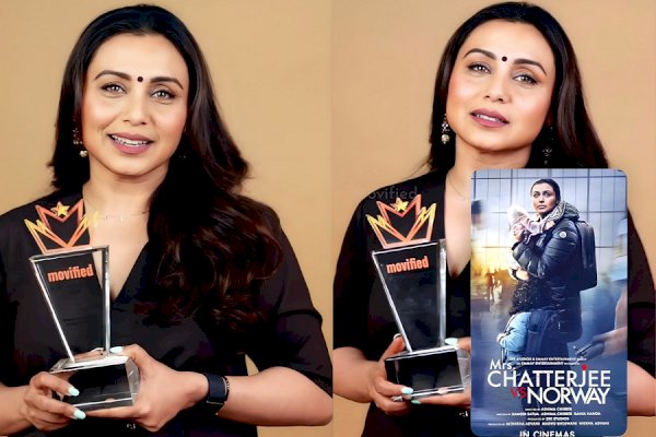 Rani Mukerji feted with Movified Best Actor Award for 'Mrs Chatterjee Vs Norway'