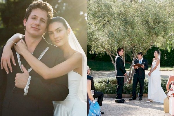 Charlie Puth marries childhood friend Brooke Sansone in California