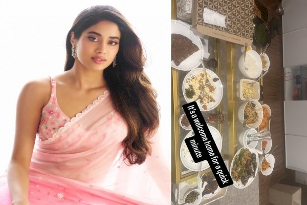 Janhvi Kapoor shares tempting glimpse of her ‘welcome home’ dinner