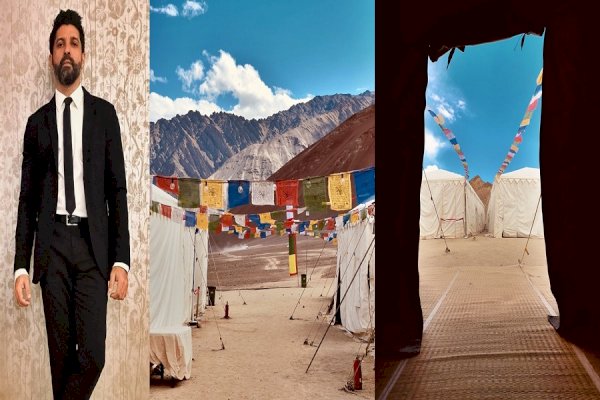 Farhan Akhtar shares ‘120 Bahadur’ BTS pictures from Ladakh base camp