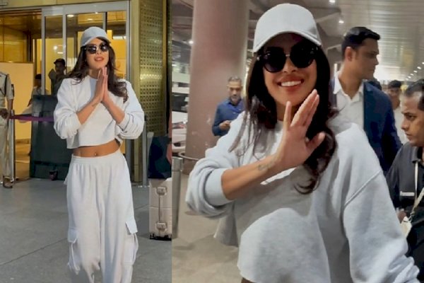 Priyanka Chopra Jonas lands in Mumbai for a brand event