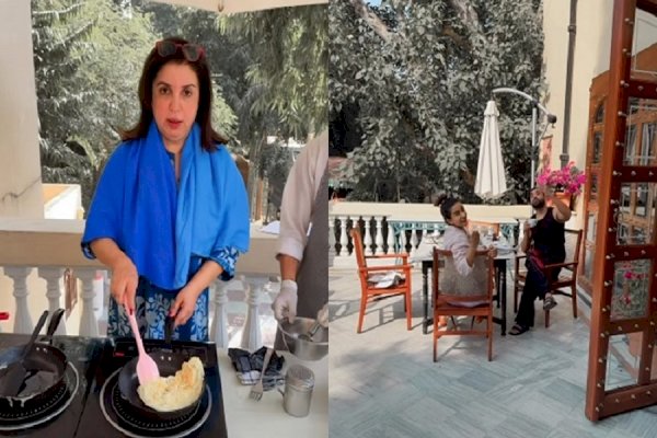 Farah Khan turns chef, cooks omelette for 'bhookas' Huma and Patralekhaa