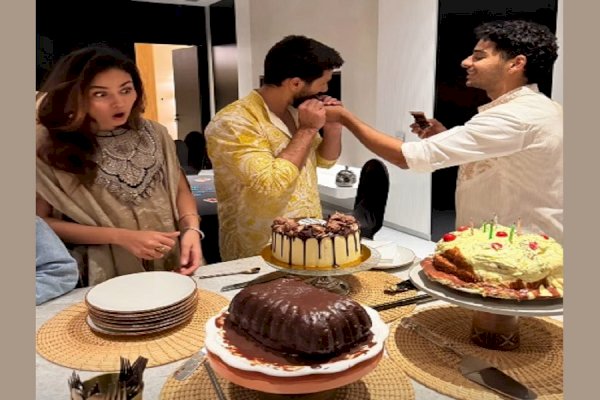 ‘Goofy bhabhi’ Mira Kapoor, niece Misha make cake for Ishaan Khatter’s 29th birthday