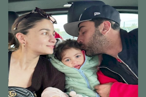 Ranbir Kapoor plants a sweet kiss on daughter Raha as she turns 2