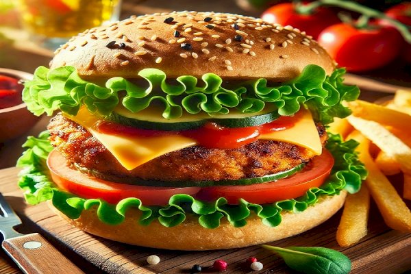 Here’s a simple recipe to make delicious Veg Burger at home, with a soft patty and flavorful toppings.