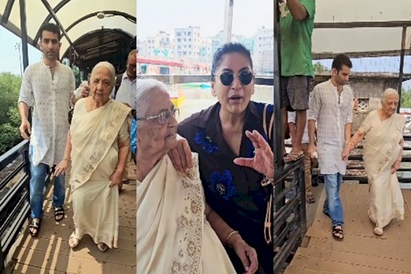 Archana Puran Singh takes her 94-year-old mother on a ferry ride