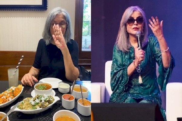 Zeenat Aman shows the difference between ‘work mudra’, ‘canteen mudra’