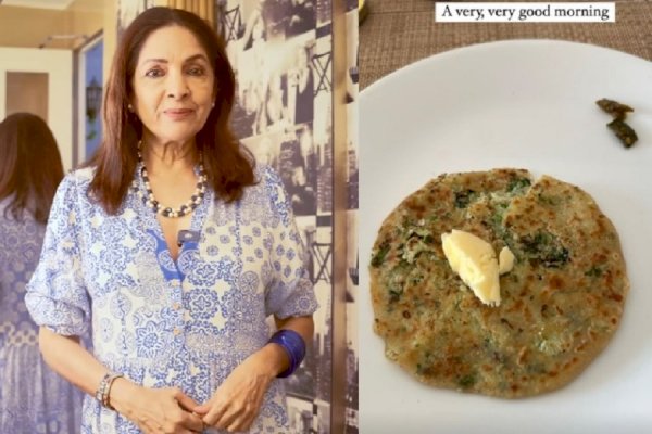 Neena Gupta enjoys butter-loaded paratha for breakfast