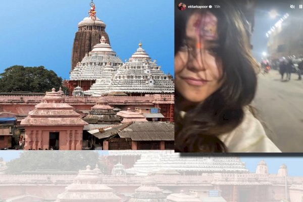 Ekta Kapoor seeks blessing at Jagannath Temple in Puri