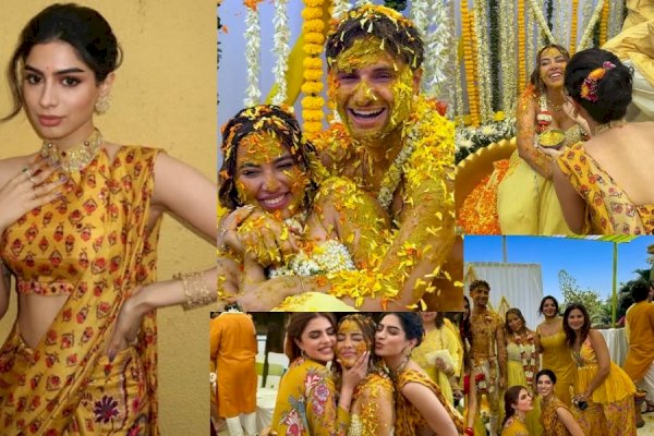 Khushi Kapoor shares pictures from Anurag Kashyap’s daughter Aaliyah’s haldi ceremony